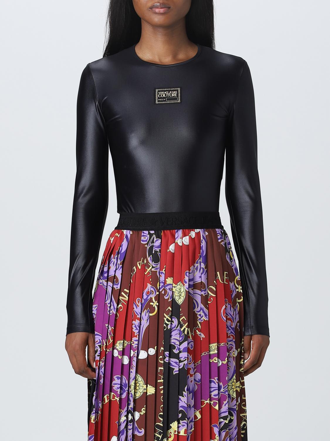 Versace Jeans Couture Body With Logo In Black