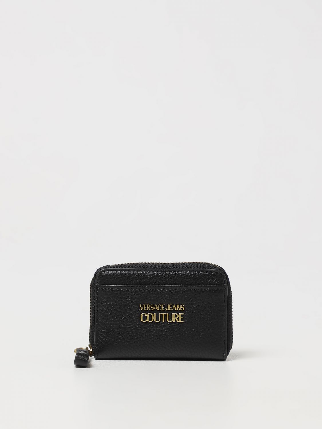 Shop Versace Jeans Couture Wallet In Leather In Black