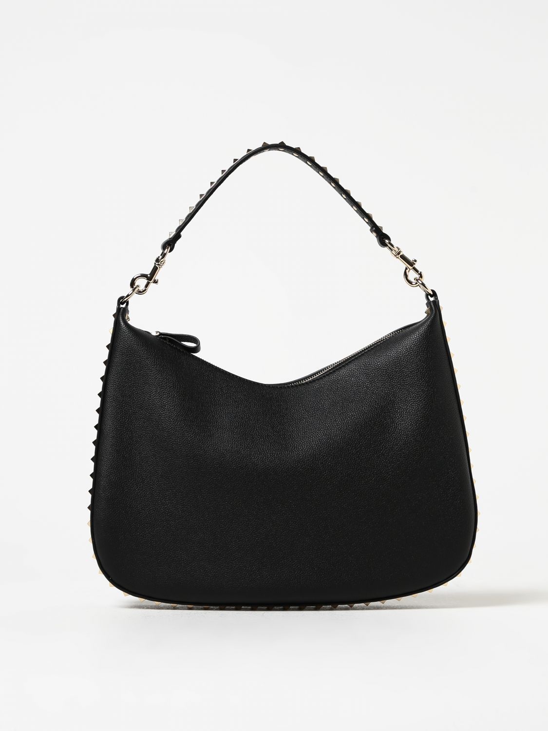 Shop Valentino Rockstud Bag In Leather With Studs In Black
