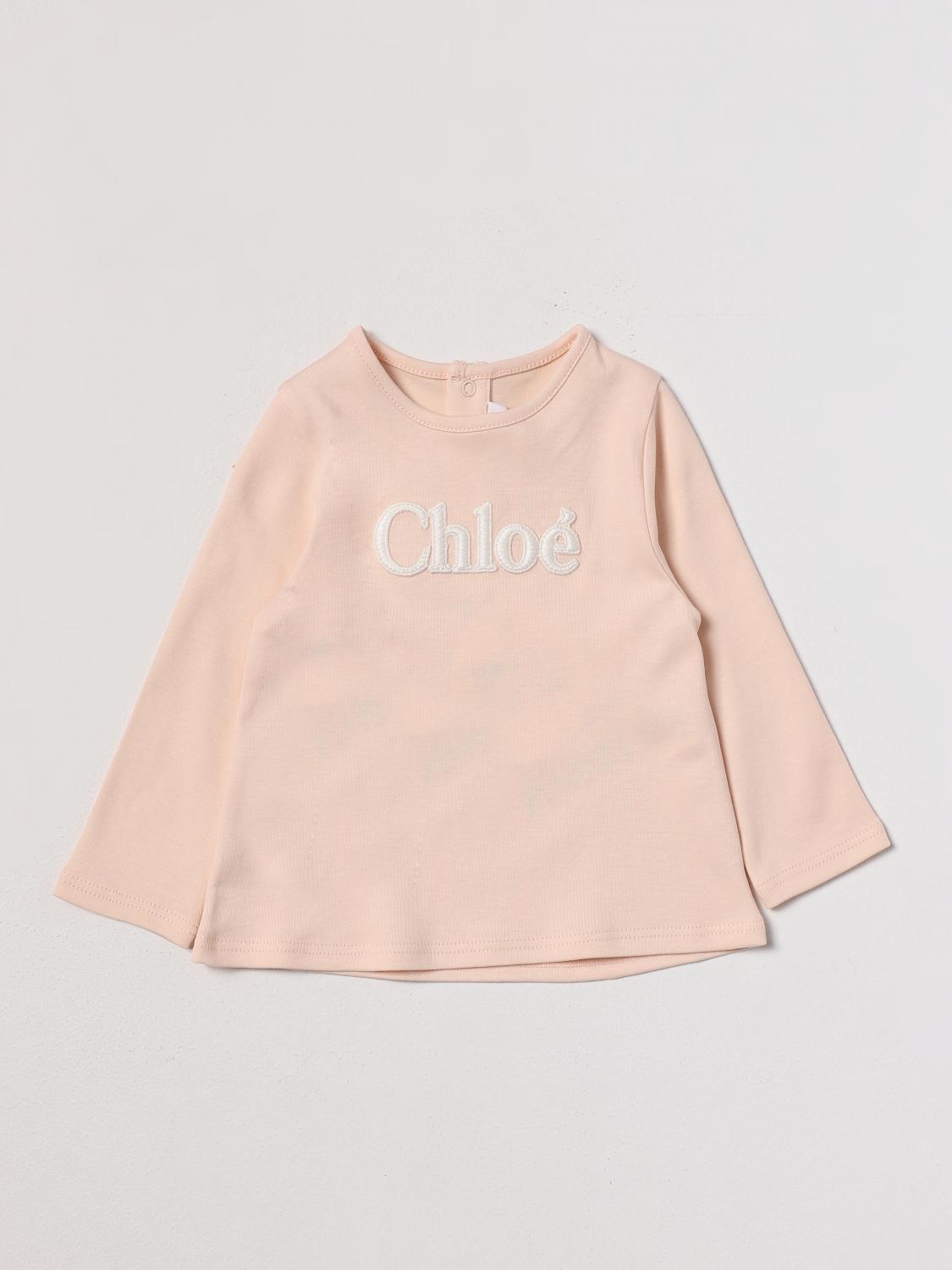 CHLOÉ：Tシャツ 幼児 - ピンク | GIGLIO.COMオンラインのChloé Tシャツ