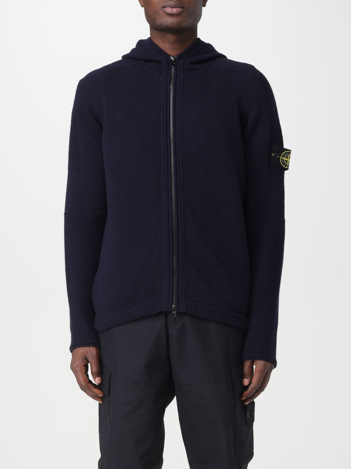 STONE ISLAND: cardigan for man - Blue | Stone Island cardigan