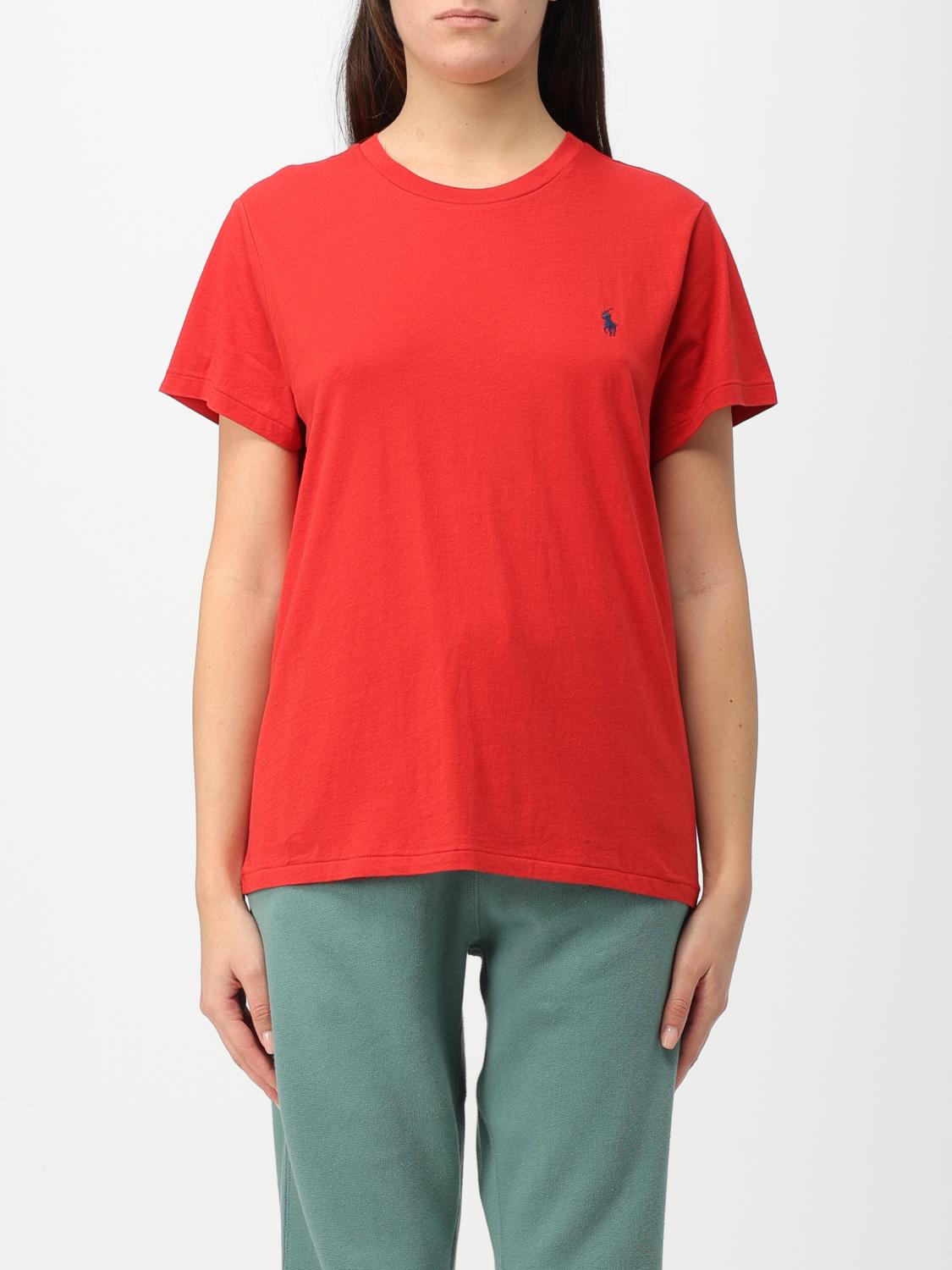 Polo Ralph Lauren Polo Shirt  Woman In Red