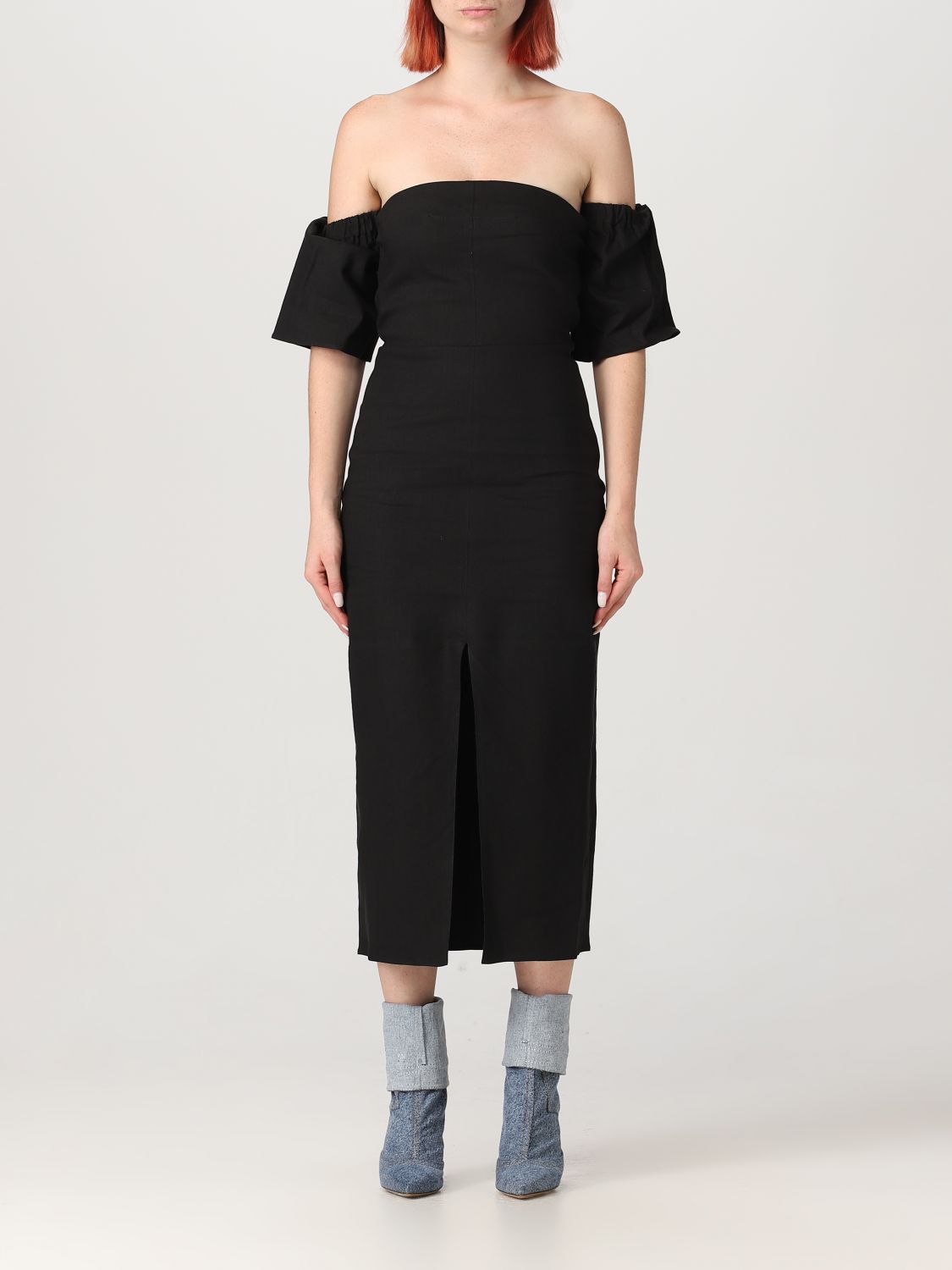 Shop Isabel Marant Dress In Viscose Blend In Black