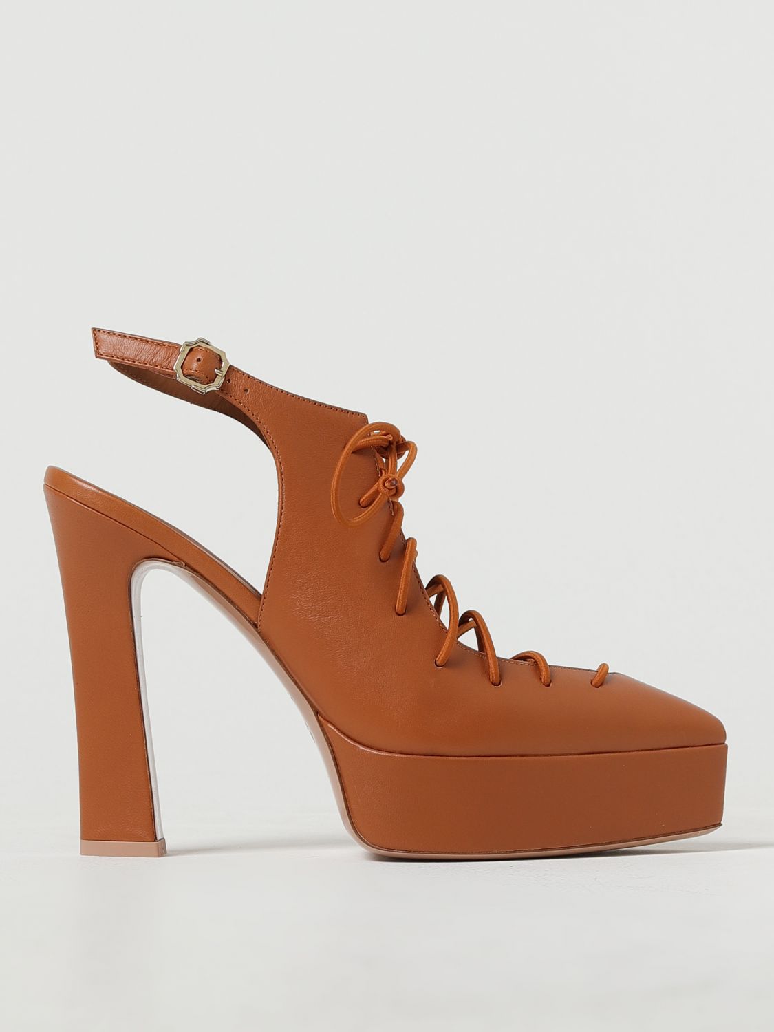 Shop Malone Souliers Alessandra Pumps In Nappa In Burnt