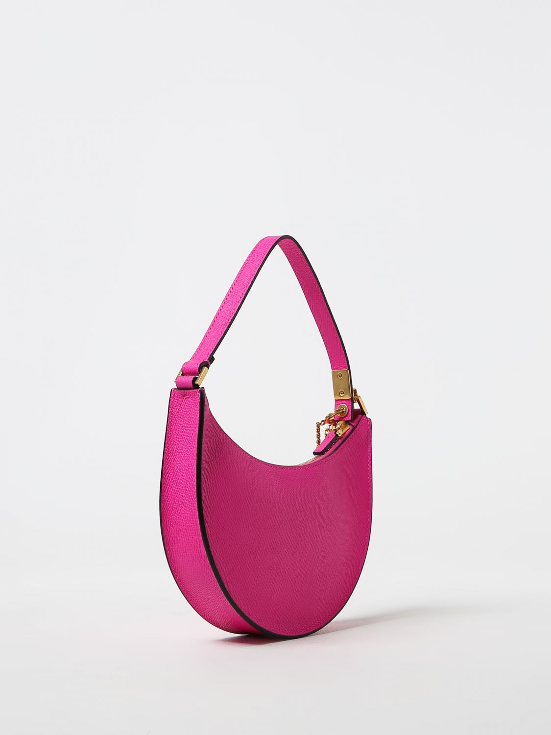 VALENTINO GARAVANI: VLogo Signature bag in grained leather - Lilac