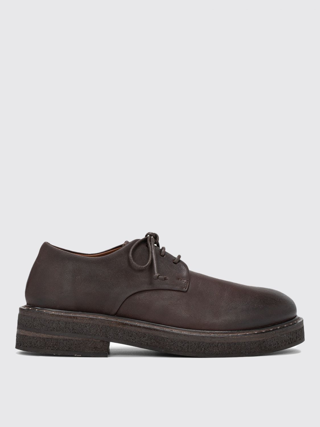 Marsèll Marsell Derby Parrucca In Tumbled Leather In Dark