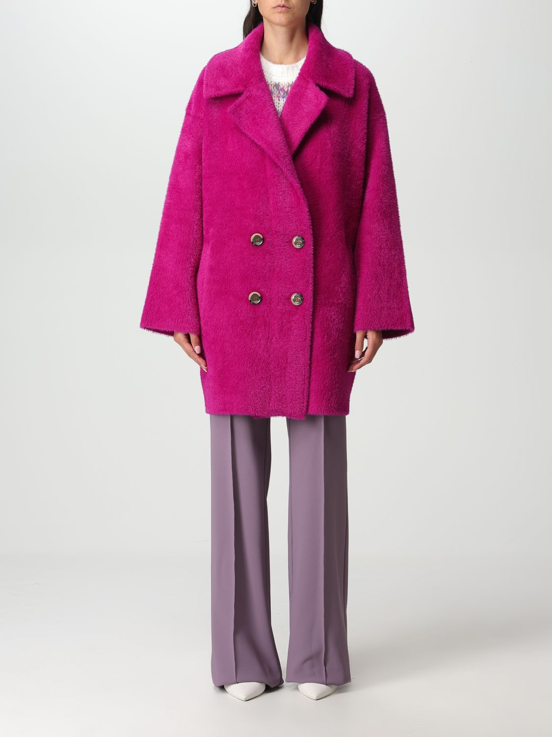Pinko Coat  Woman Color Fuchsia