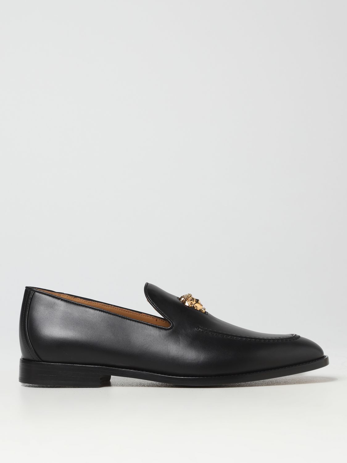 VERSACE: loafers for man - Black | Versace loafers 10037941A00693 ...