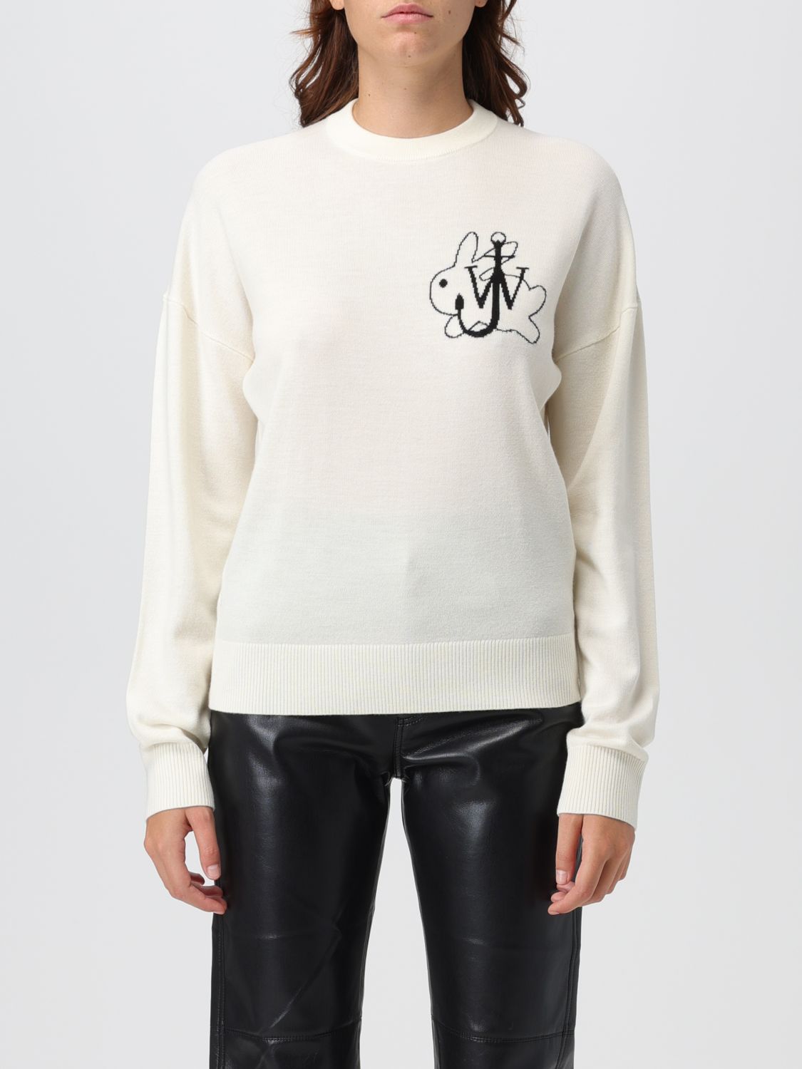 Shop Jw Anderson Sweater  Woman Color White