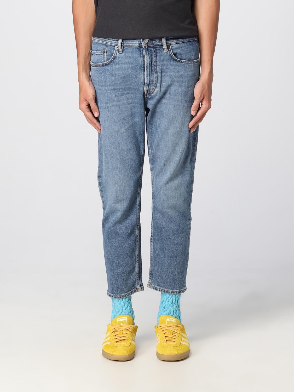 Acne Studios Blue Relaxed-fit Jeans In Blue