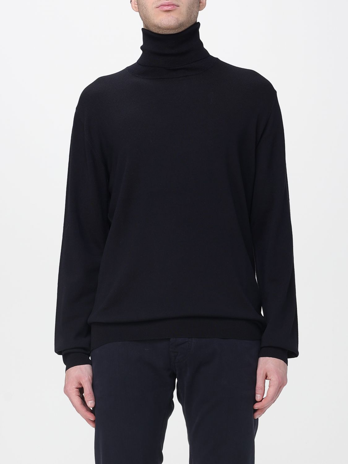 Zanone Sweater  Men Color Blue 1 In Black