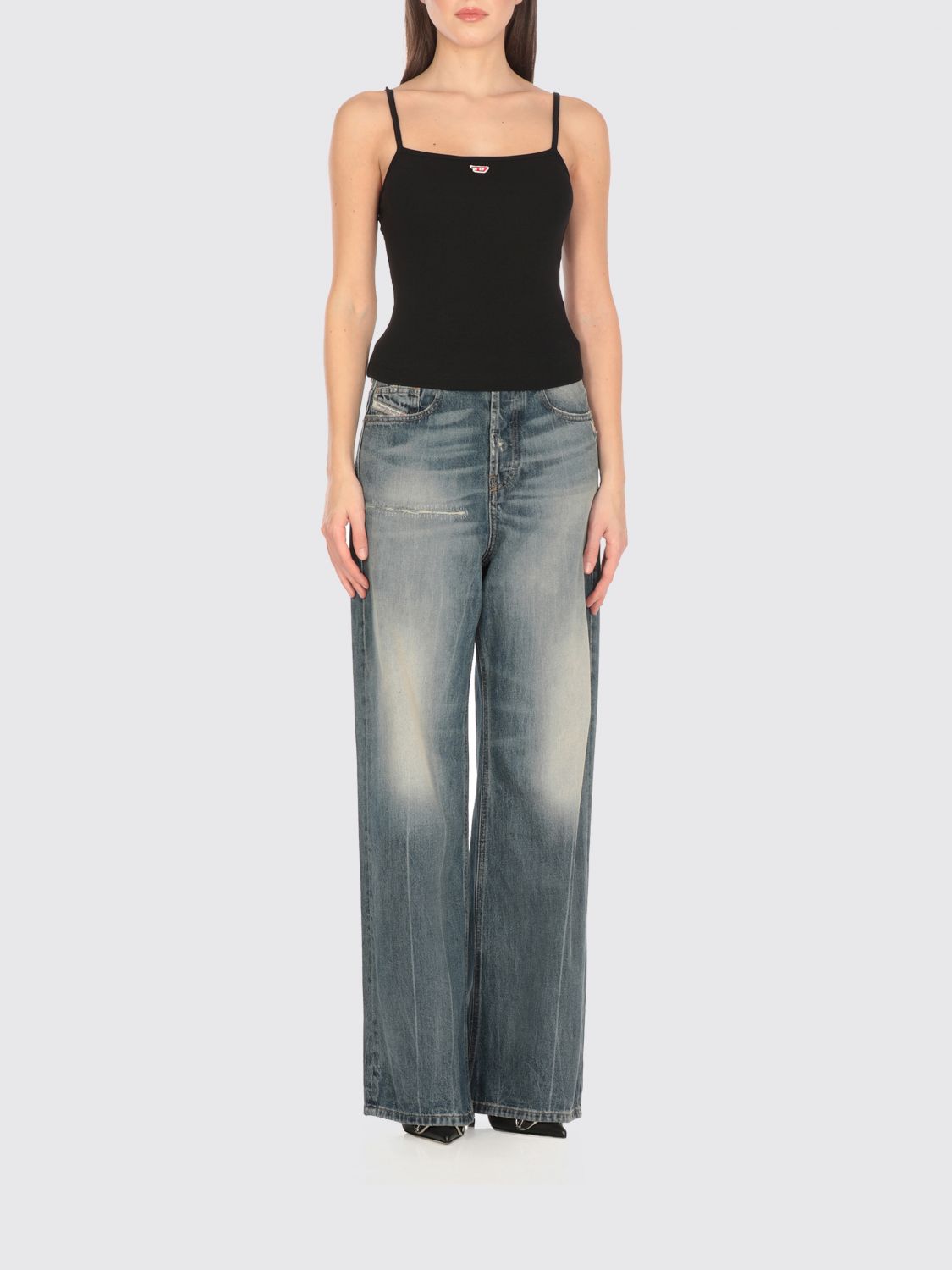 Diesel Top  Woman Color Black