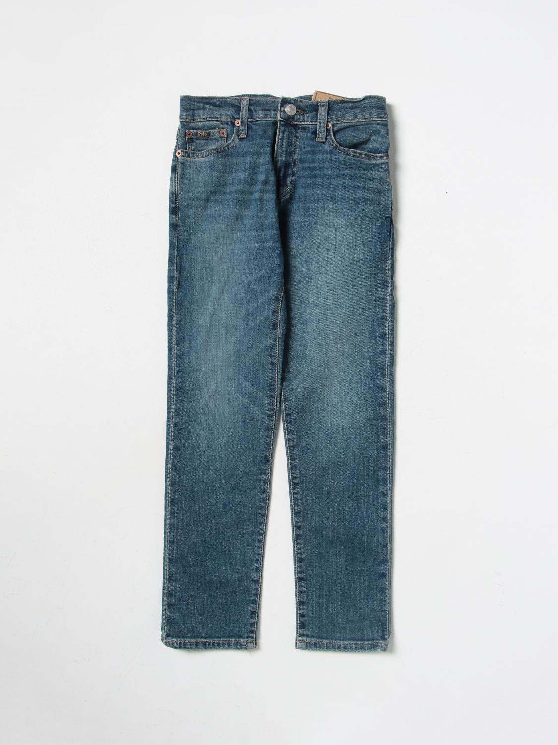 Shop Polo Ralph Lauren Jeans  Kids Color Blue