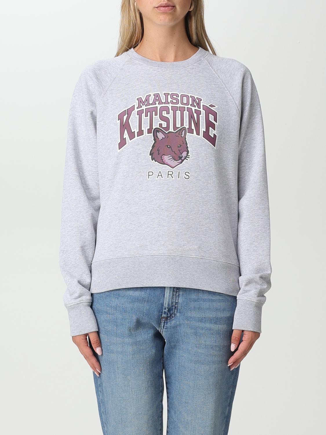 MAISON KITSUNÉ:スウェットシャツ レディース - グレー | GIGLIO.COM