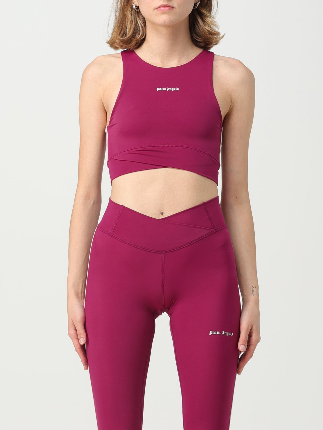 PALM ANGELS TOP PALM ANGELS WOMAN COLOR FUCHSIA,E59477007