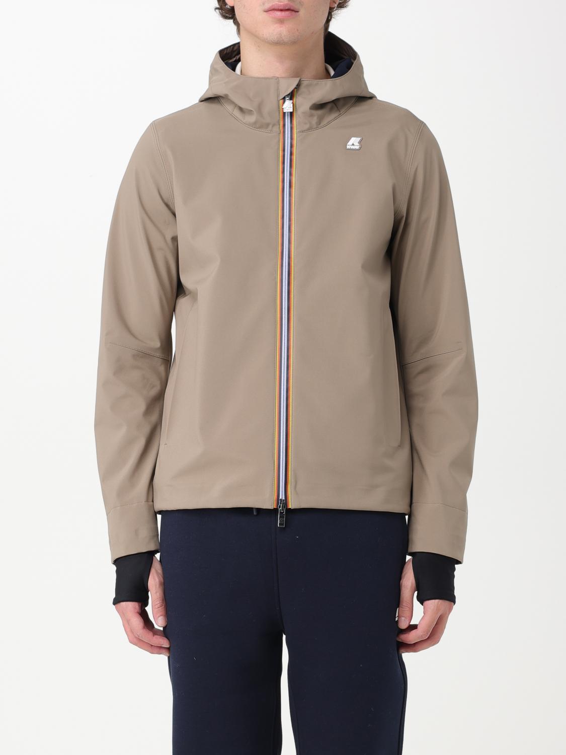 K-way Jacket  Men In Beige