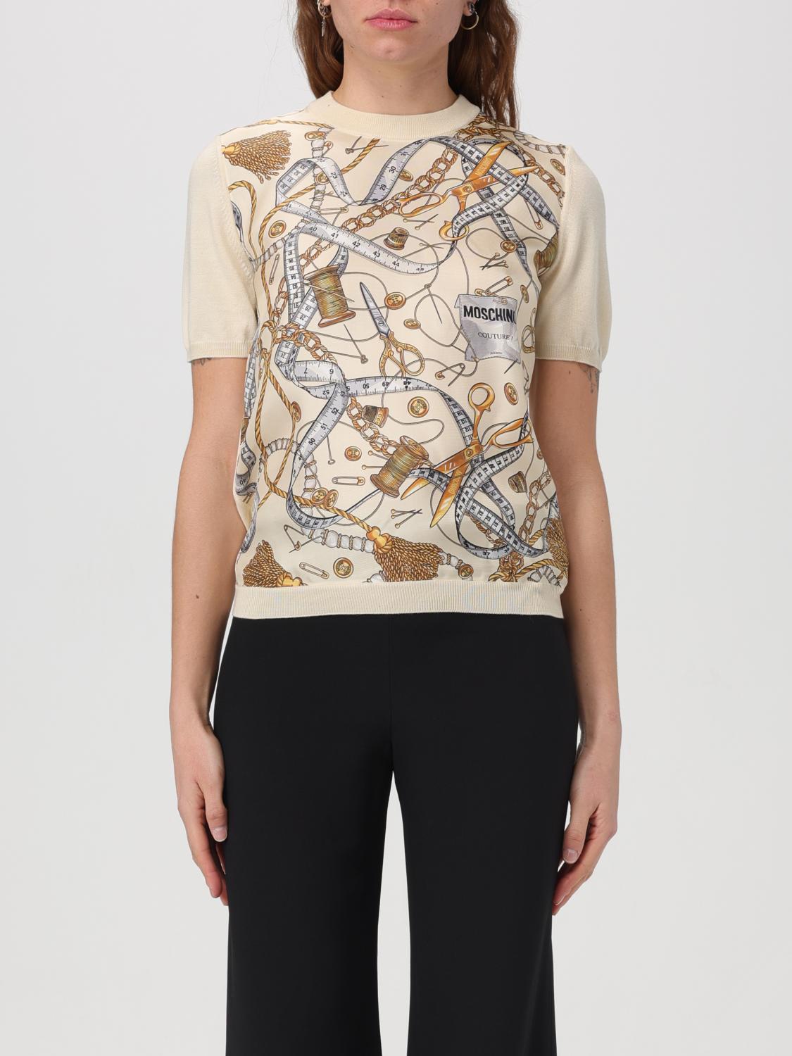 Moschino Pullover  Couture Damen Farbe Ivory