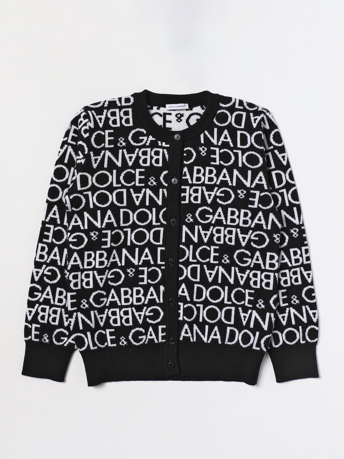 Wool cardigan with logo - Dolce & Gabbana - Modalova