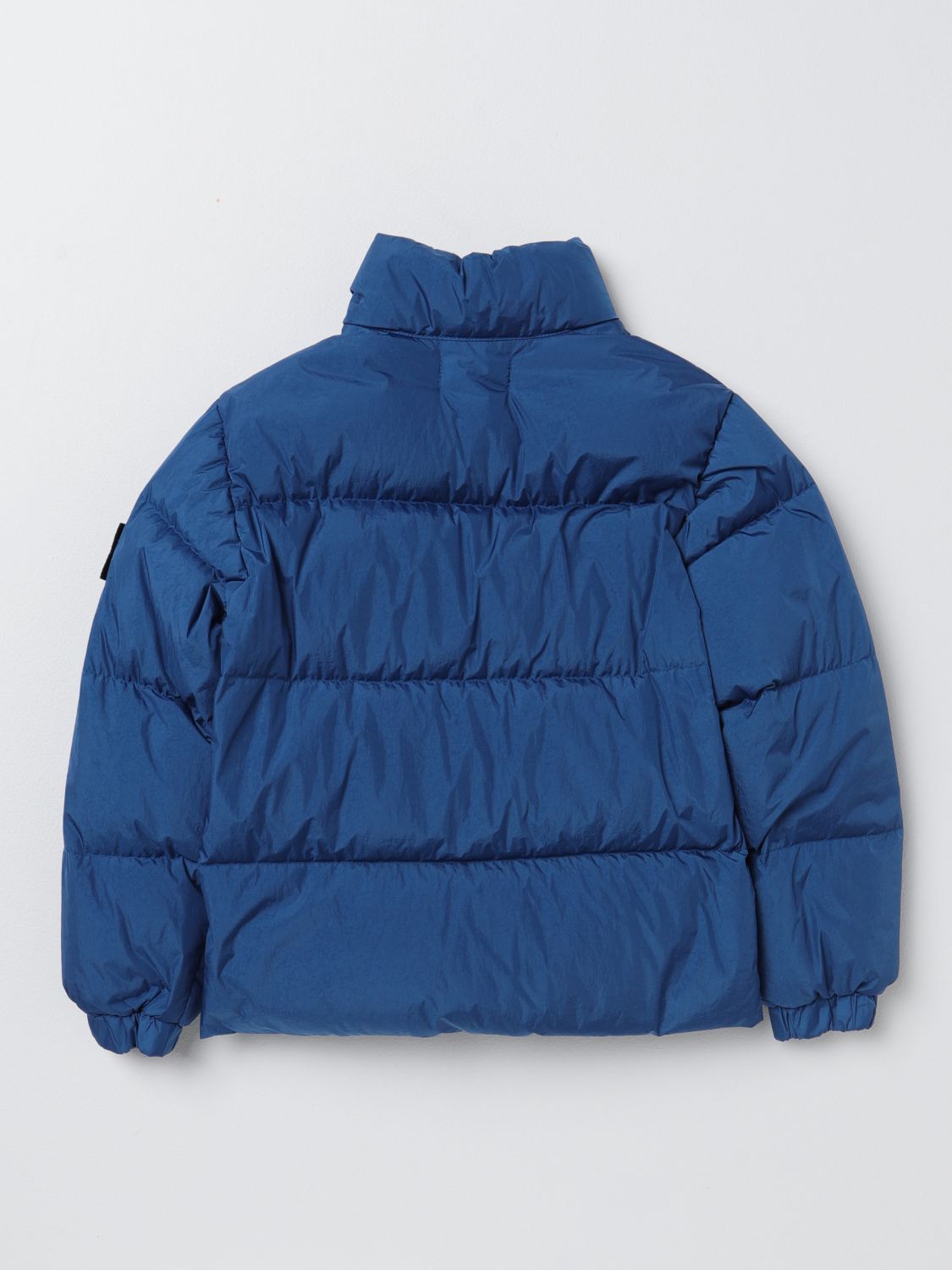 Stone island blue puffer on sale jacket