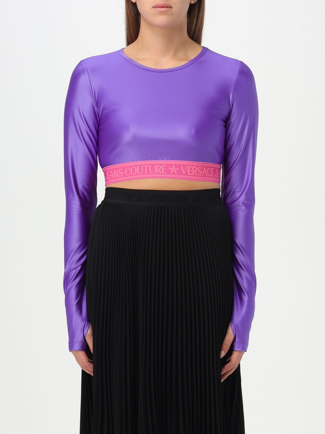 Versace Jeans Couture Top  Damen Farbe Violett In Purple