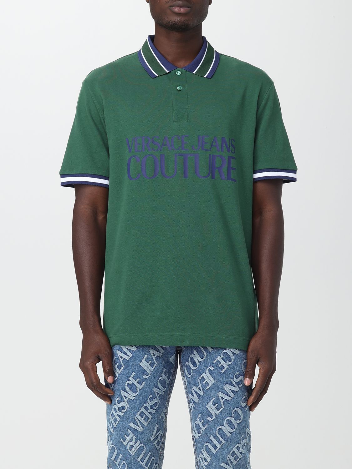 Versace Jeans Couture Polo衫  男士 颜色 绿色 In Green