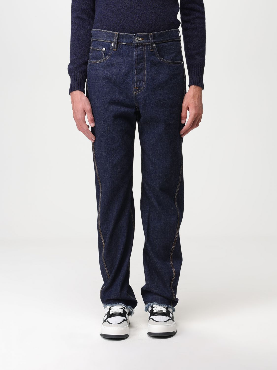 Lanvin Jeans  Men Color Navy
