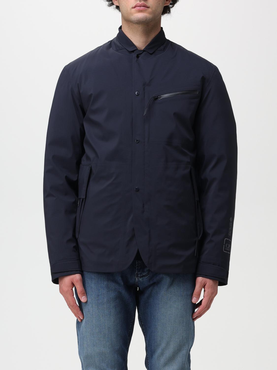 C.p. Company C.p.company Technical Fabric Jacket With Internal Removable Down Jacket In Navy