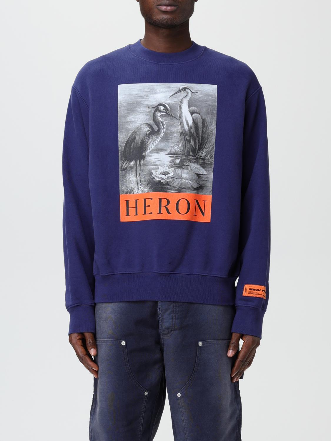 HERON PRESTON SWEATSHIRT HERON PRESTON MEN COLOR BLUE,E60880009