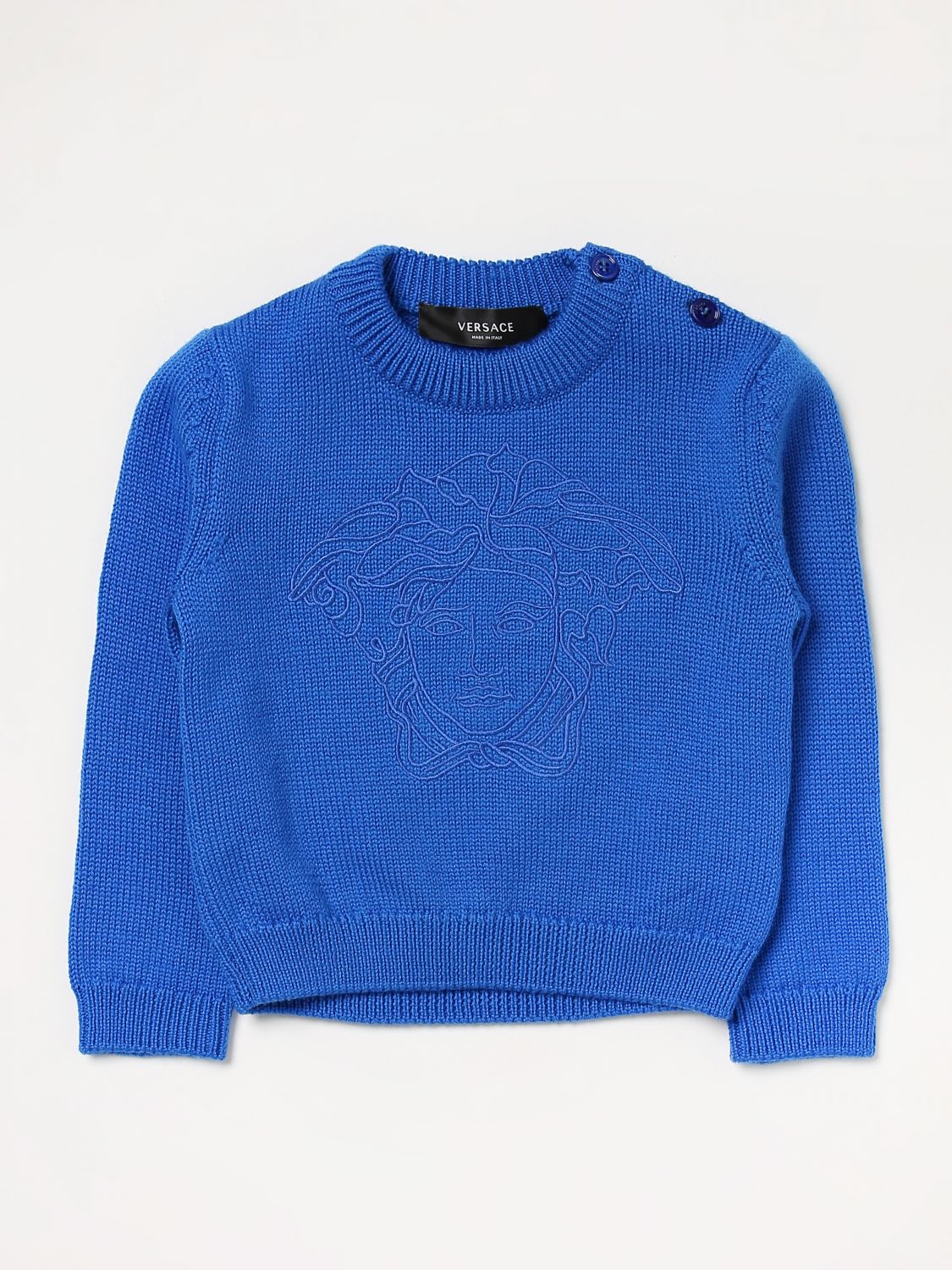 Young Versace Babies' 毛衣  儿童 颜色 蓝色 In Blue