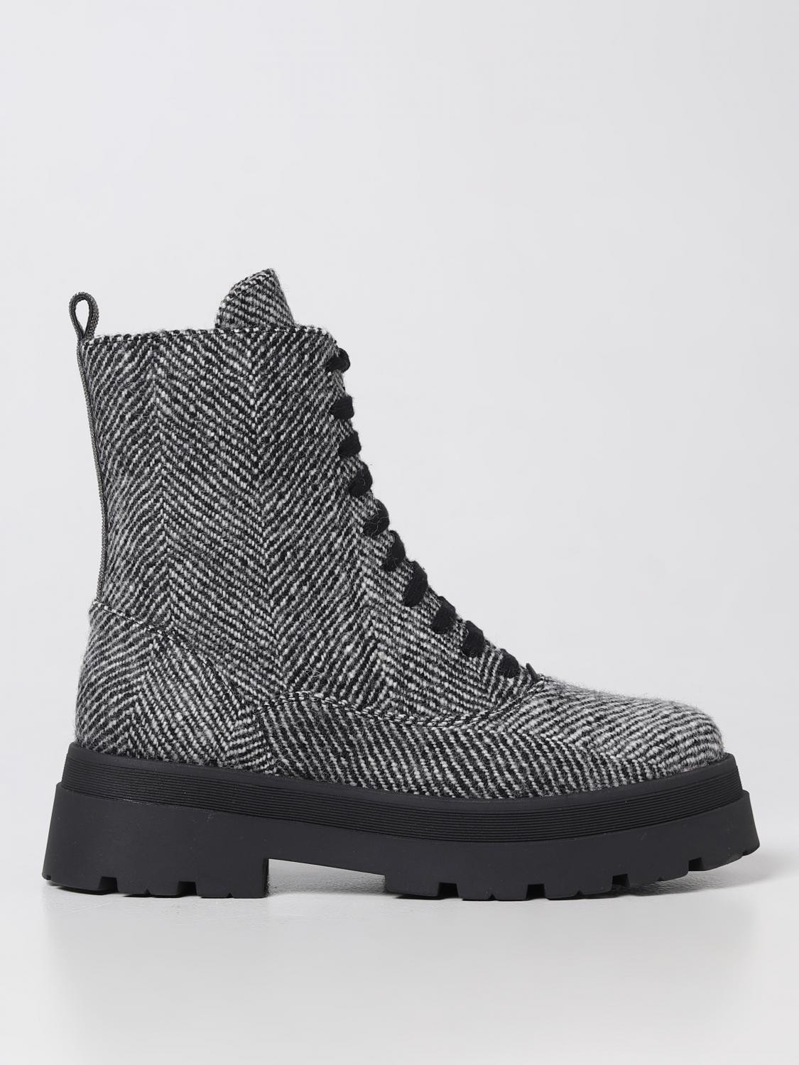 Fabiana Filippi Flat Ankle Boots Woman Color Black In Black