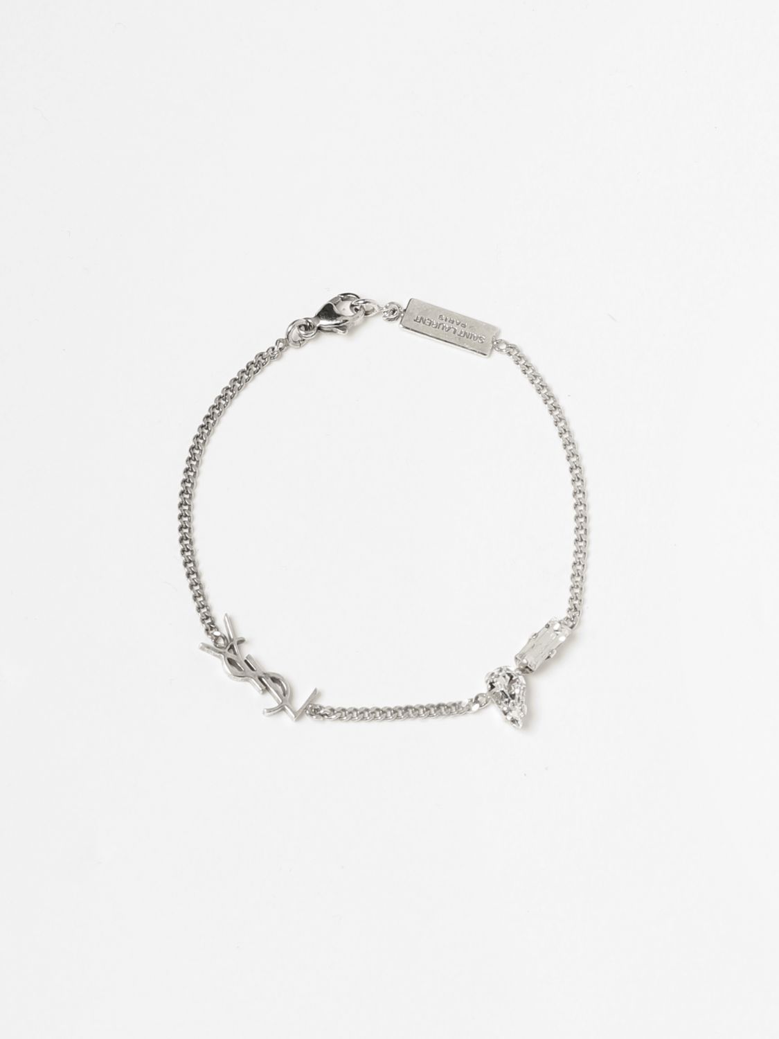 SAINT LAURENT: jewel for woman - Silver - Giglio.com