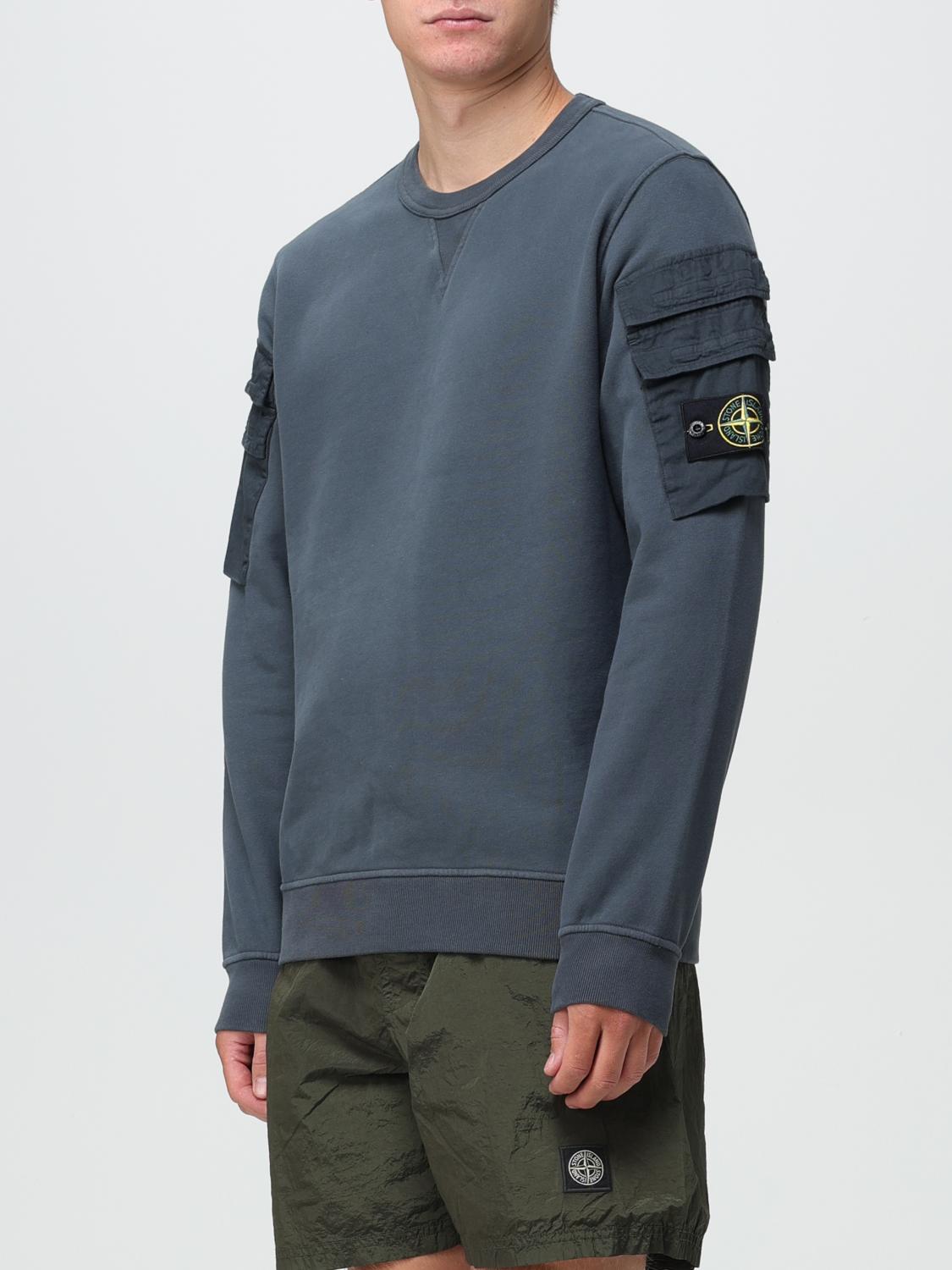 Stone island crewneck grey hot sale