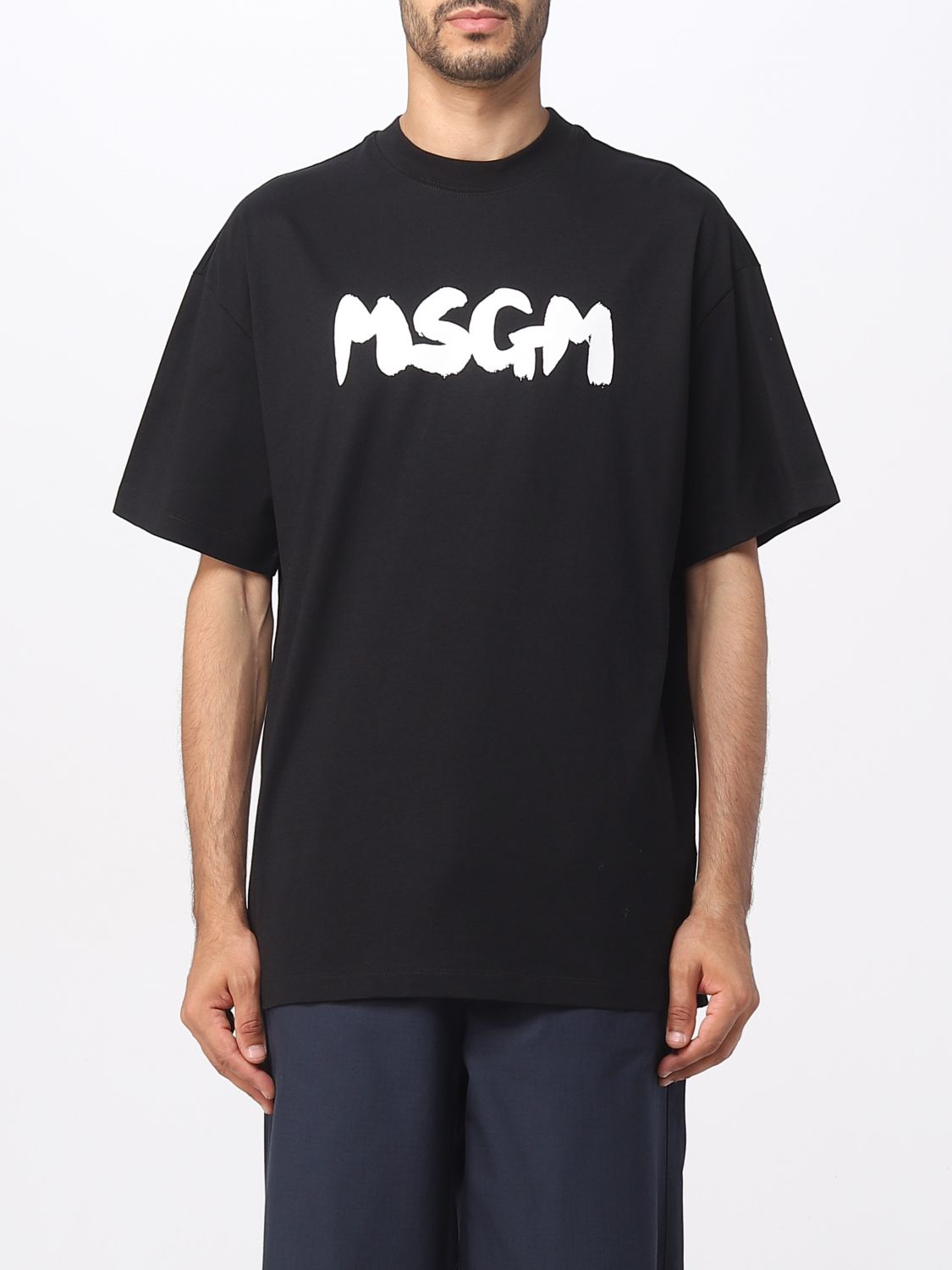 MSGM T-SHIRT MSGM MEN COLOR BLACK,E61560002