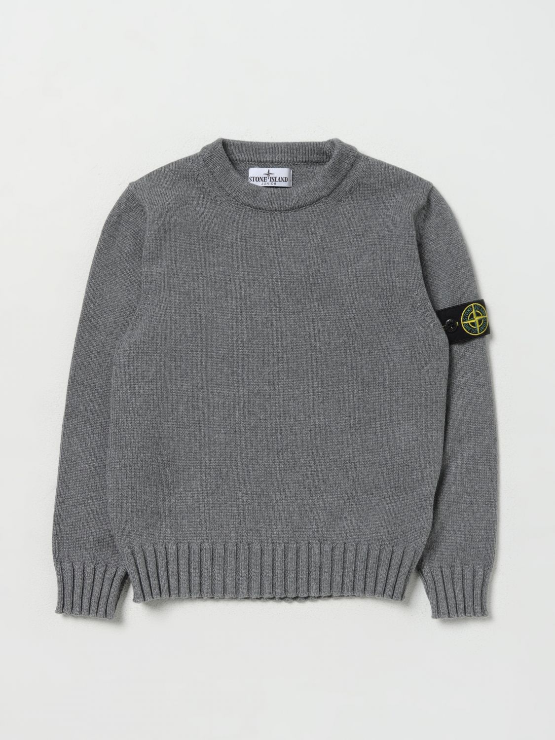 Stone Island Junior Kids' Pullover  Kinder Farbe Grau In Grey