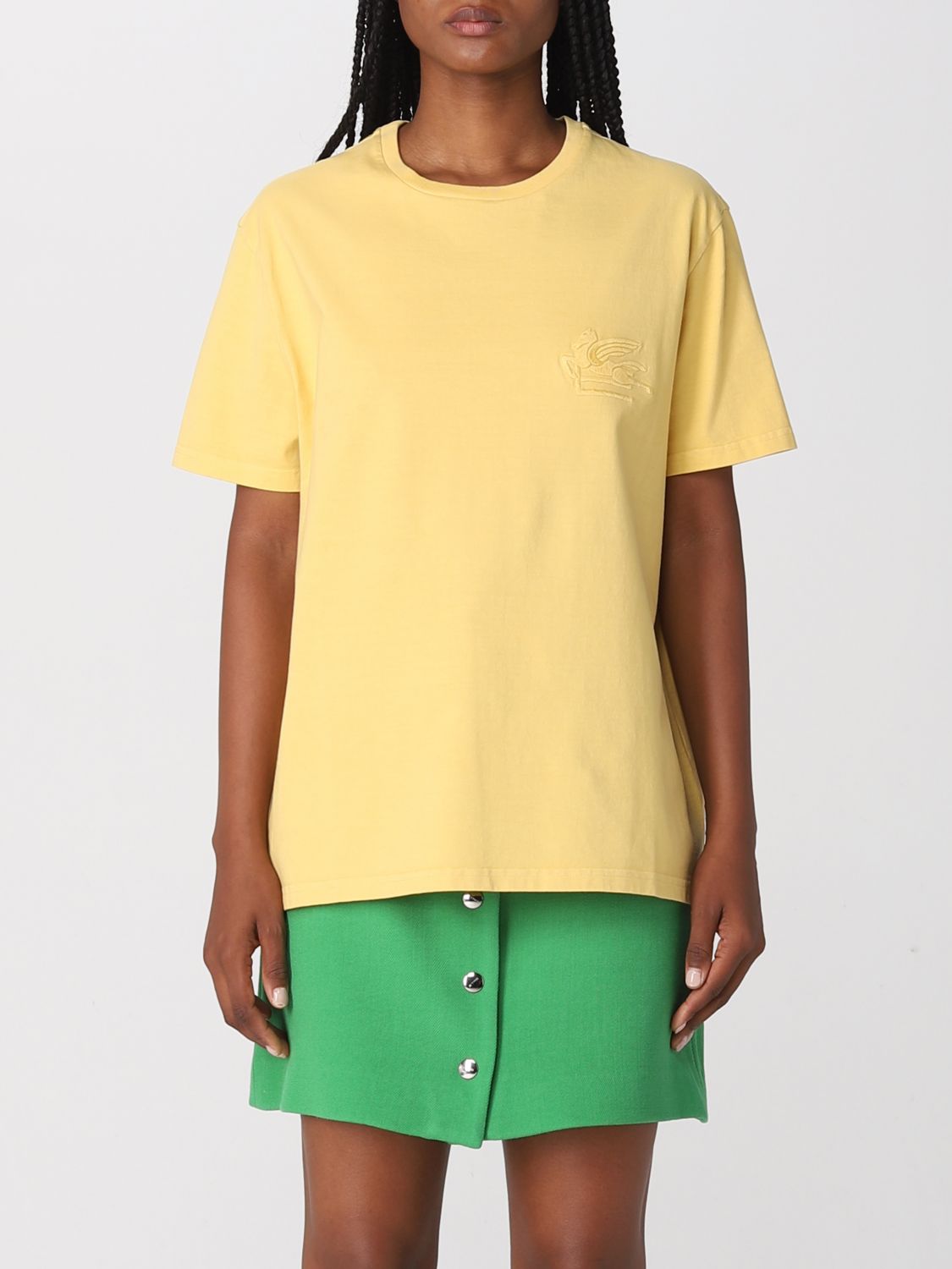 ETRO T恤 ETRO 女士 颜色 黄色,E61888003