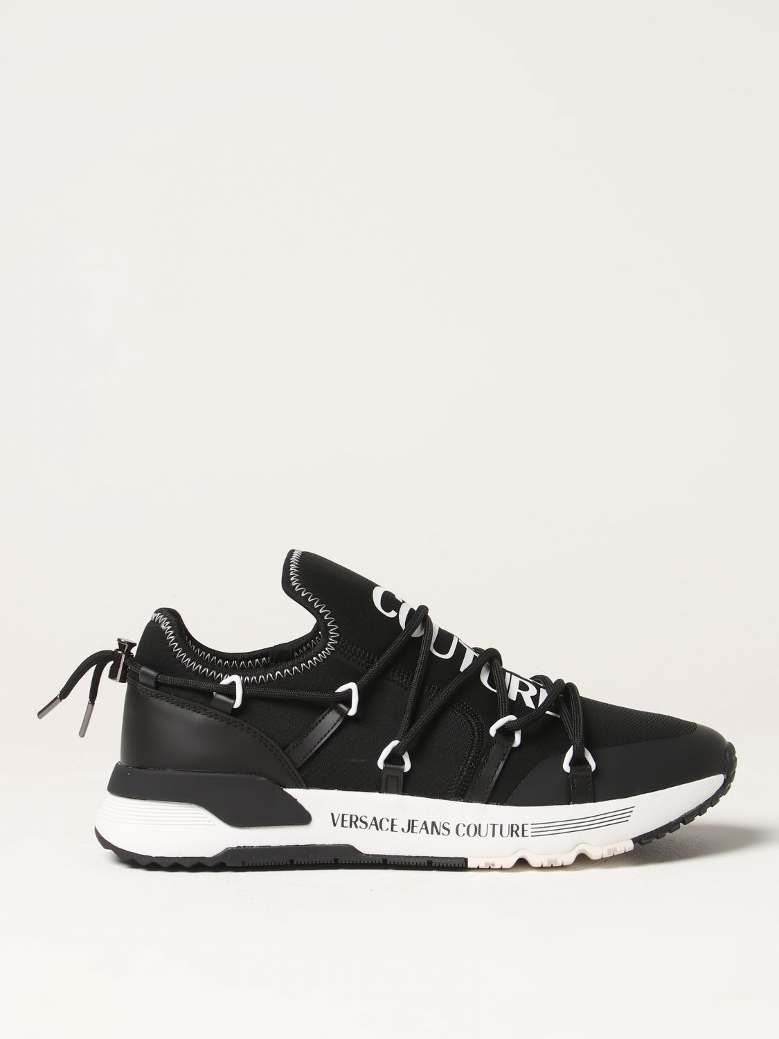 versace jeans couture sneakers in neoprene and rubber