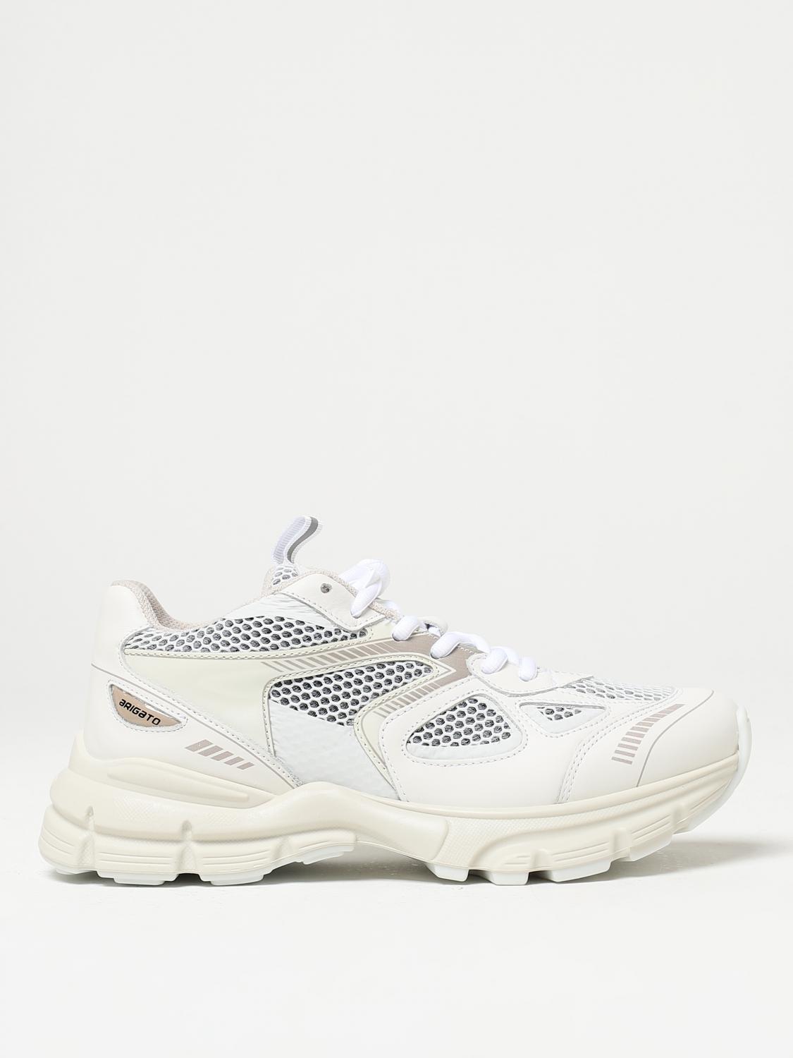 Axel Arigato 'marathon Runner' White Low Top Sneakers With Reflective Details In White