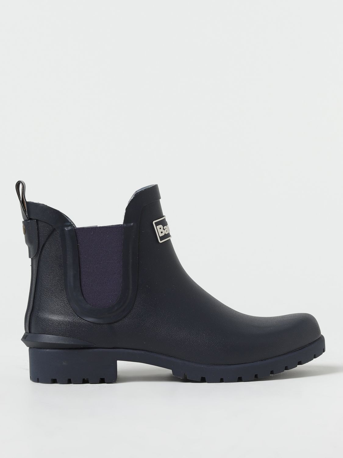 Barbour Flat Ankle Boots  Woman In Navy