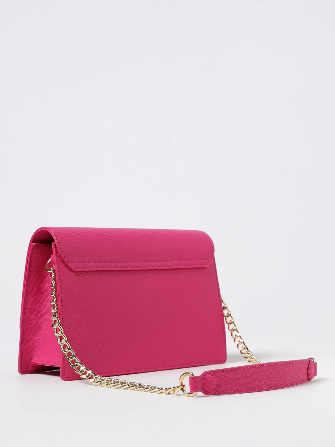 MOSCHINO COUTURE: nylon hobo bag - Fuchsia  Moschino Couture shoulder bag  74098202 online at