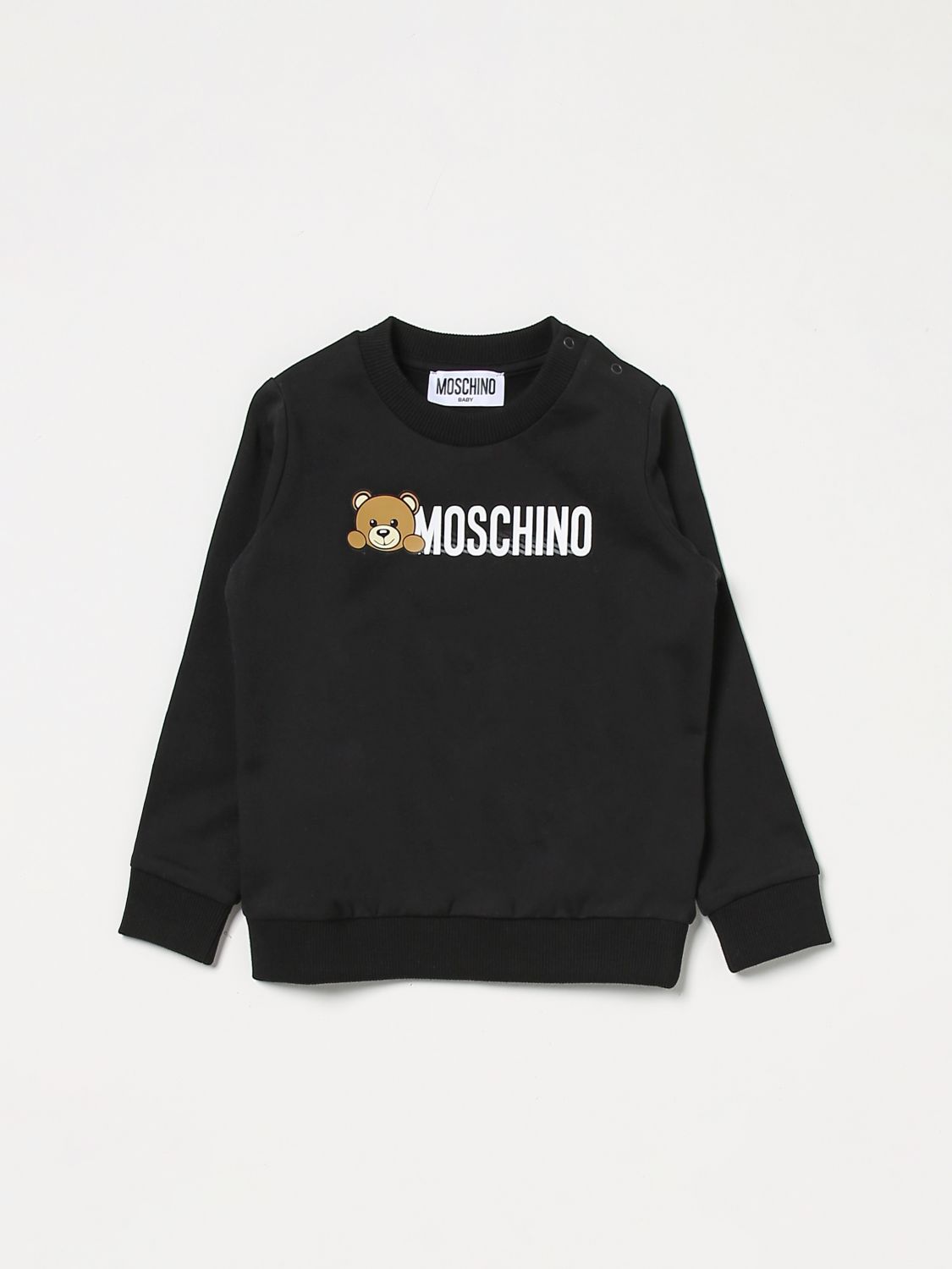 MOSCHINO BABY sweatshirt in cotton Black Moschino Baby