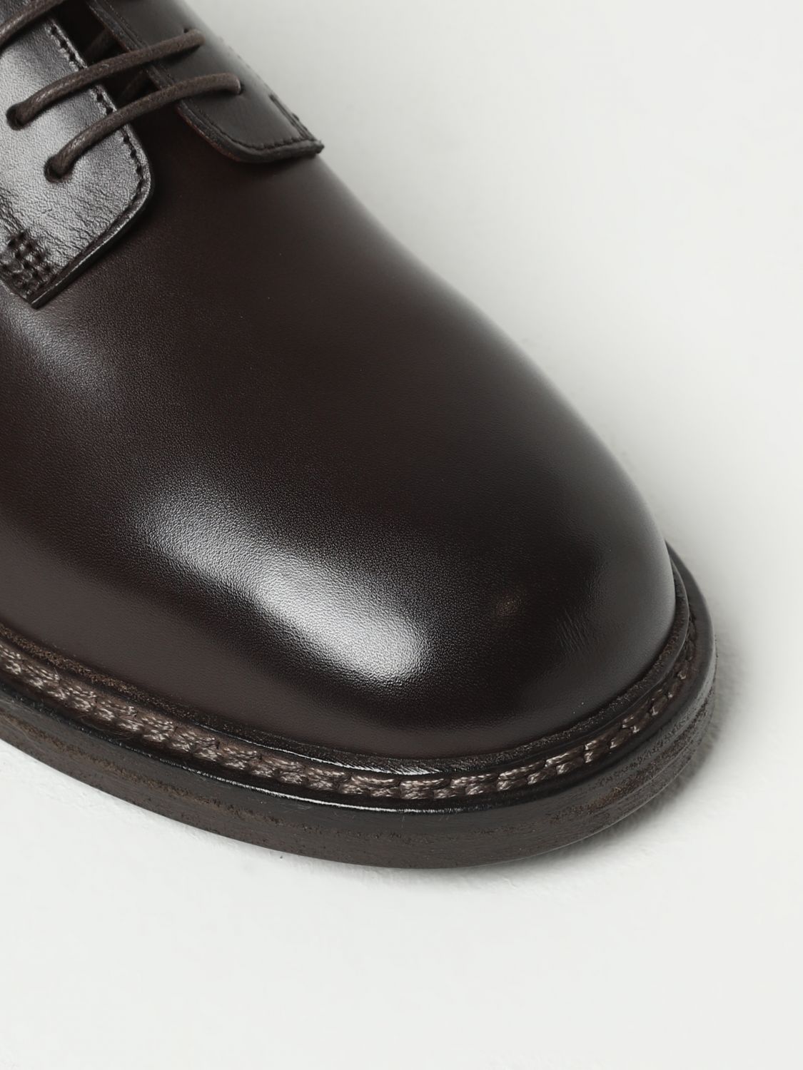 MARSÈLL: Nasello derby in leather - Dark | Marsèll brogue shoes