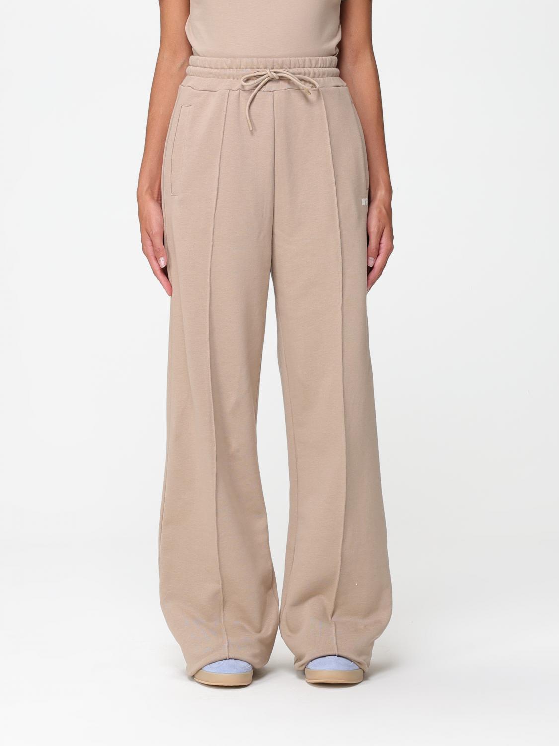 Trousers MSGM Woman colour Beige