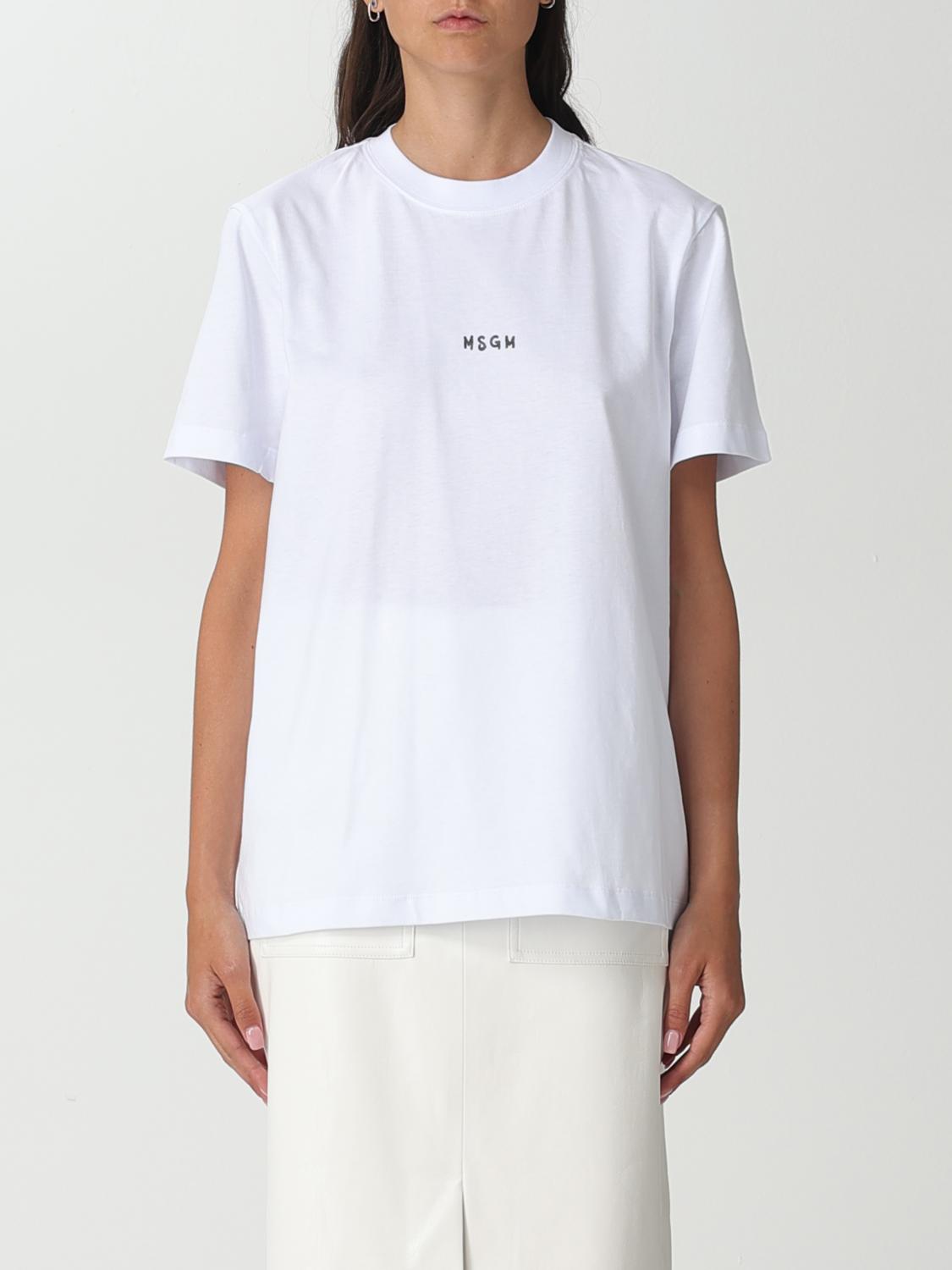 Msgm T-shirt  Woman In White