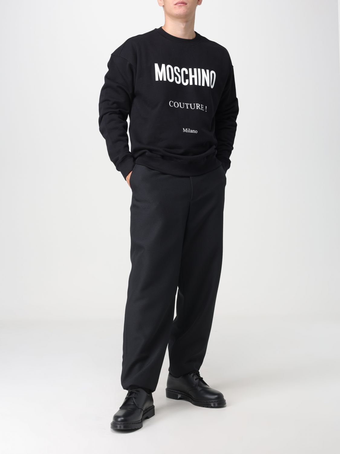 MOSCHINO COUTURE: Sudadera para hombre, Negro  Sudadera Moschino Couture  17175228 en línea en