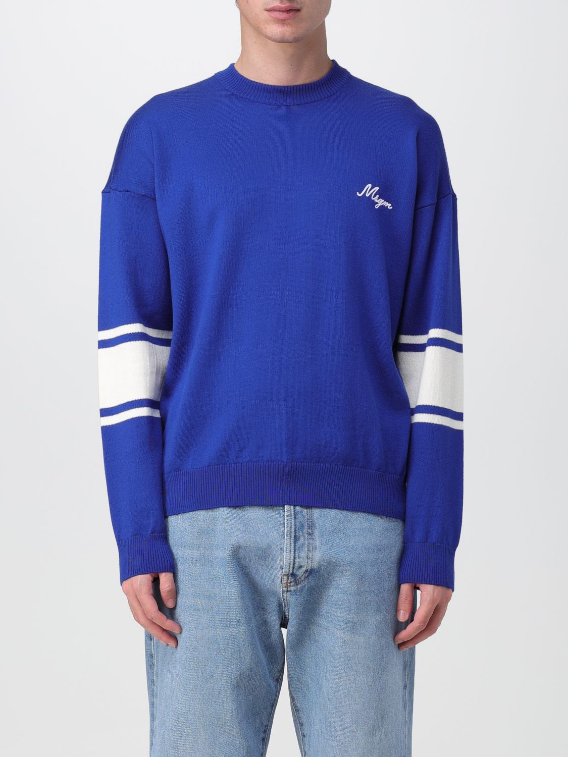 Msgm Pullover  Herren Farbe Blau In Blue