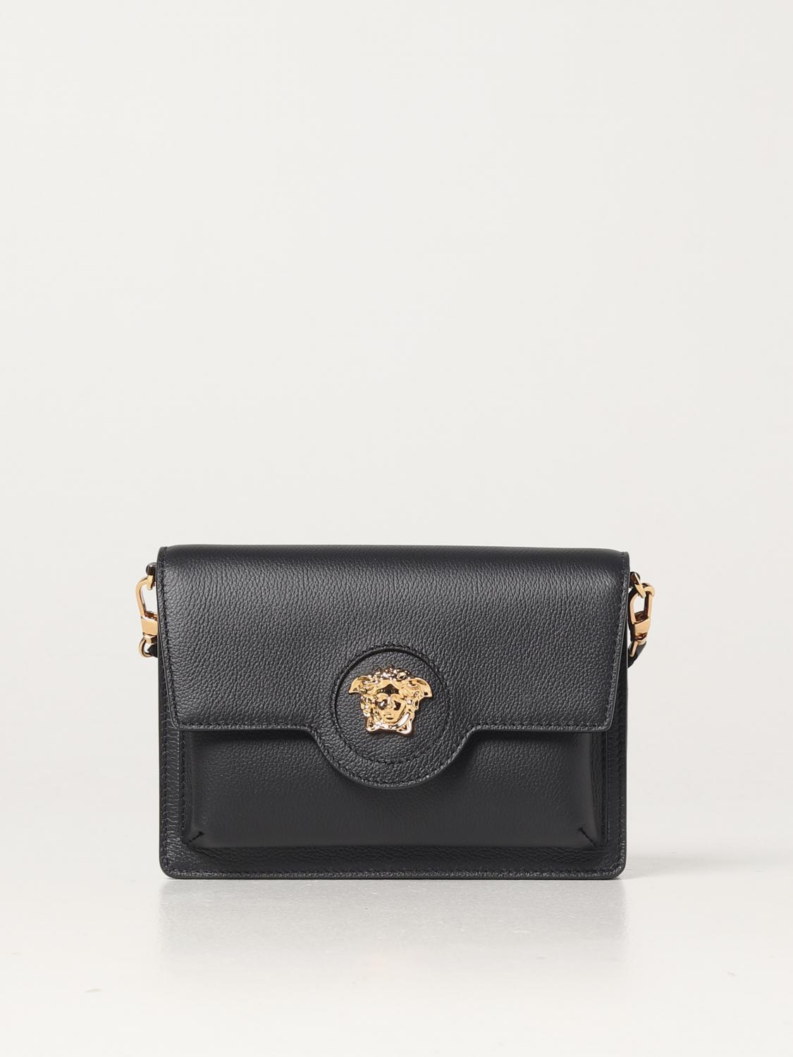 Versace Medusaplaque Crossbody Bag In Black ModeSens