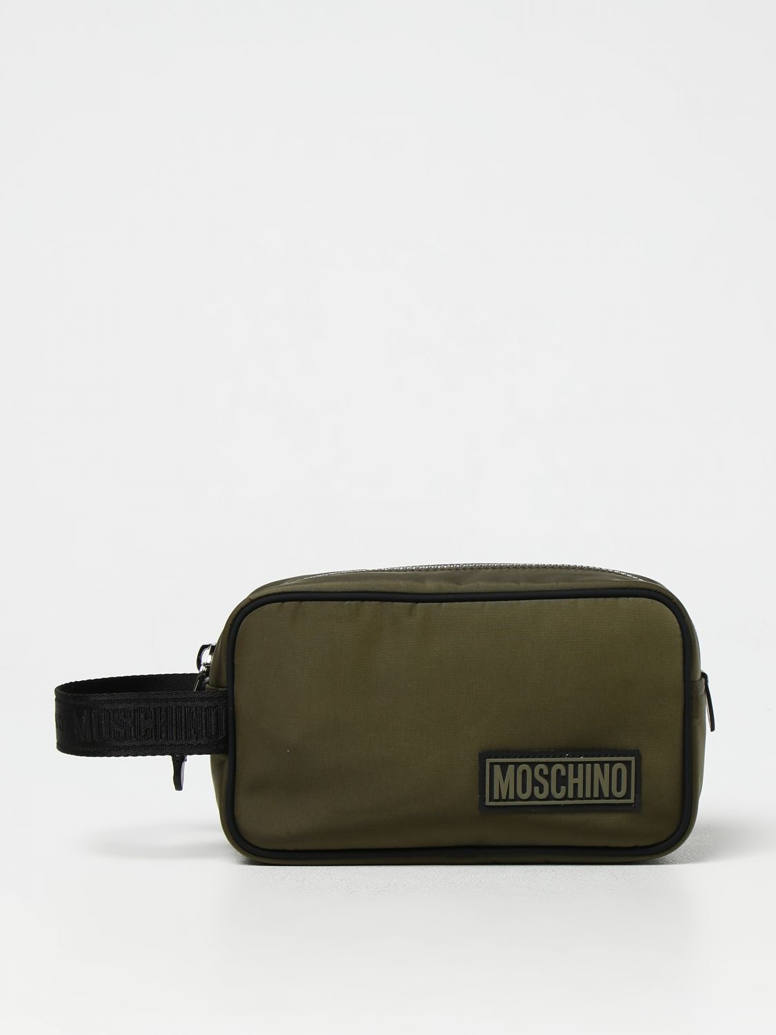MOSCHINO COUTURE: beauty case in nylon - Green | Moschino Couture ...