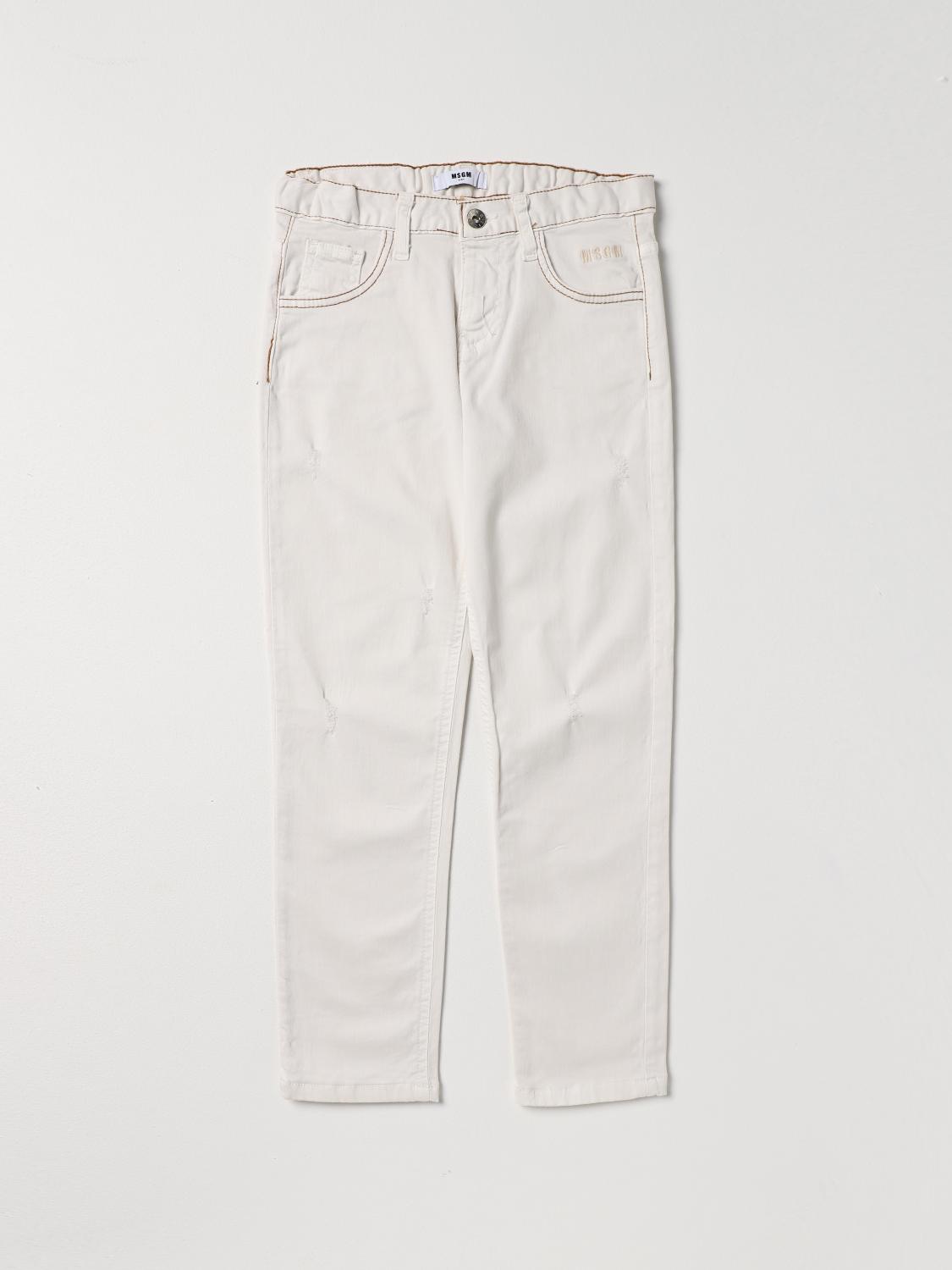 Trousers MSGM KIDS Kids colour Beige