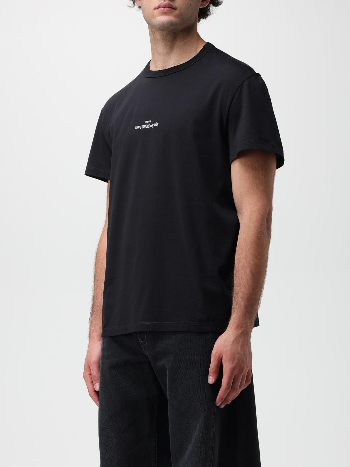 MAISON MARGIELA：Tシャツ メンズ - ブラック | GIGLIO.COMオンライン