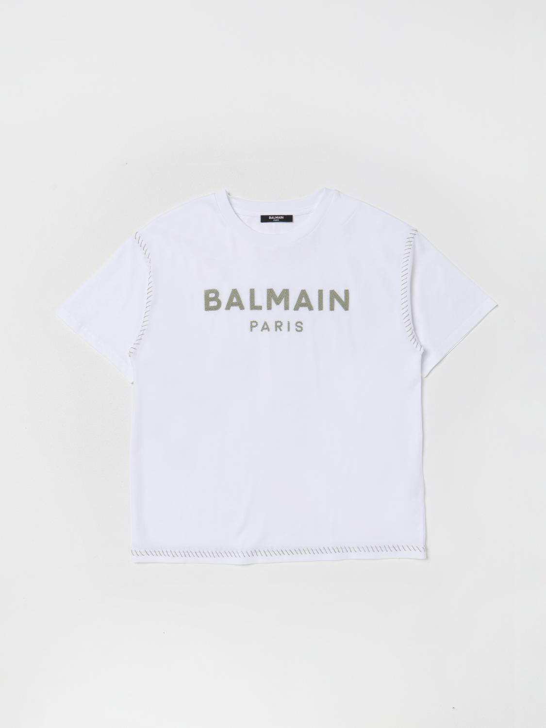 balmain paris white t shirt